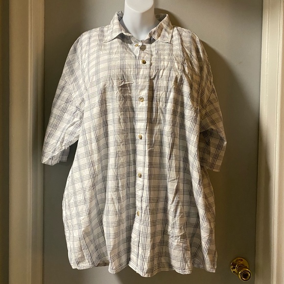 NWOT Method blue and wht plaid men’s XXL - Picture 1 of 4